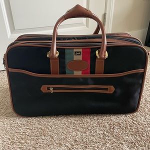 Lark Expandable Canvas/Leather Tote/Weekender Bag